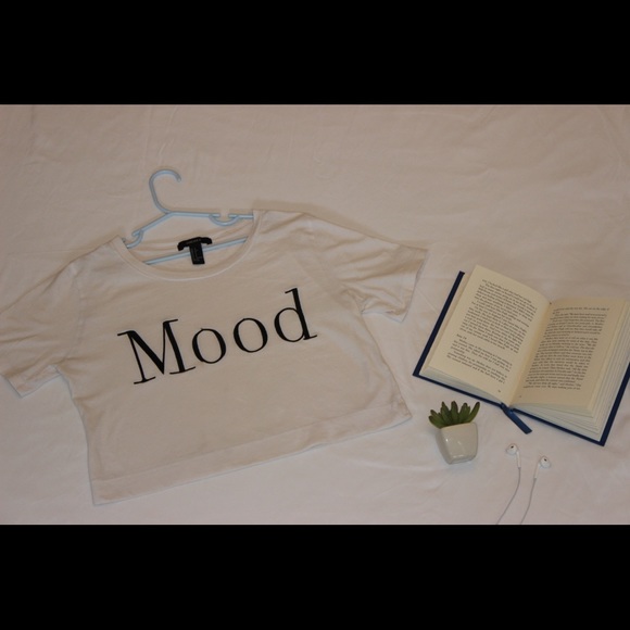 White, mood, graphic tee - Picture 1 of 2